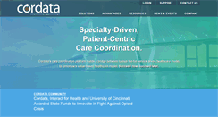 Desktop Screenshot of cordatahealth.com